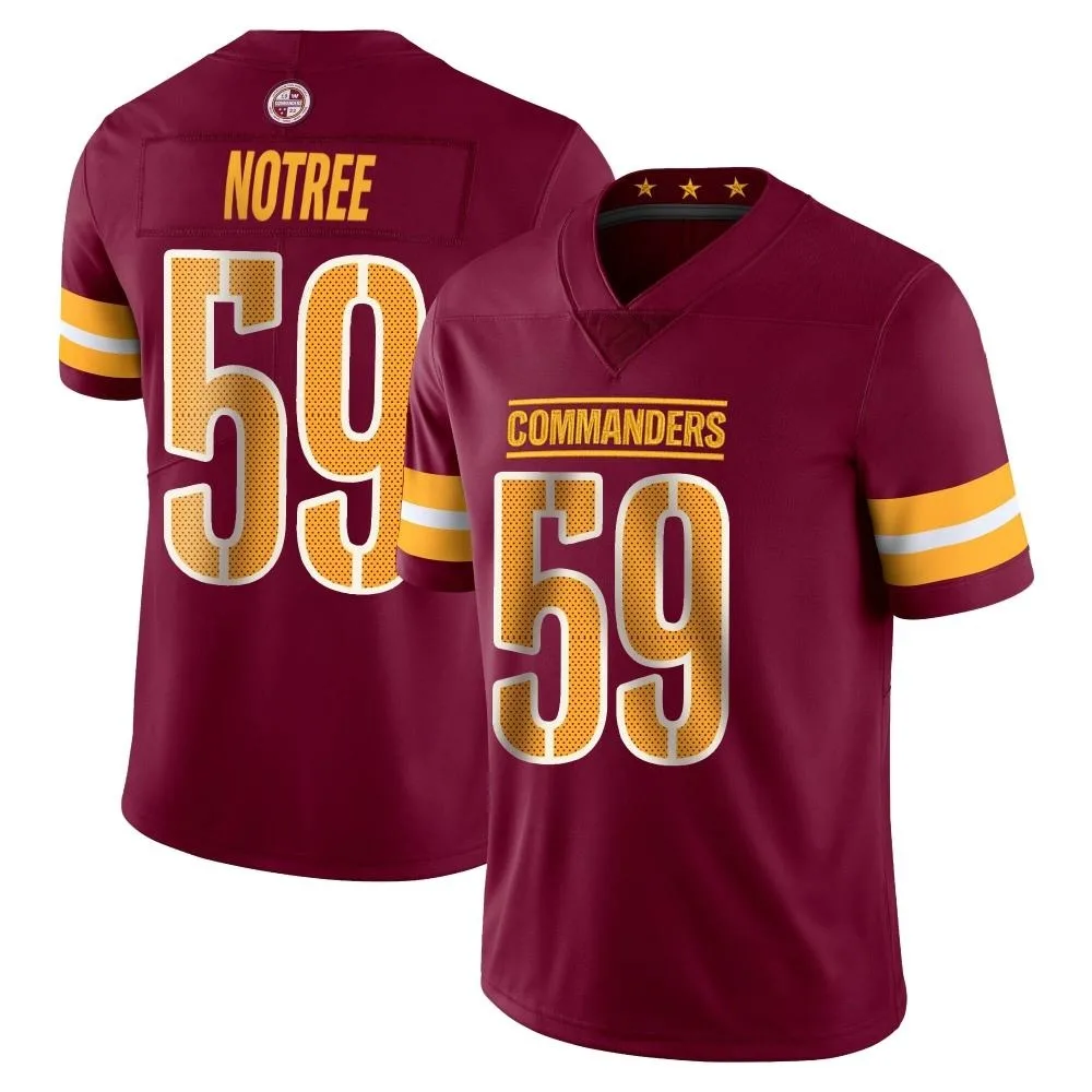 Men's Washington Commanders Bryce Notree Nike Vapor Burgundy Limited Jersey Men's Washington Commanders Bryce Notree Nike Vapor Burgundy Limited Jersey