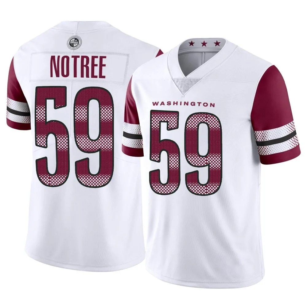 Men's Washington Commanders Bryce Notree Nike Vapor Limited White Jersey Men's Washington Commanders Bryce Notree Nike Vapor Limited White Jersey