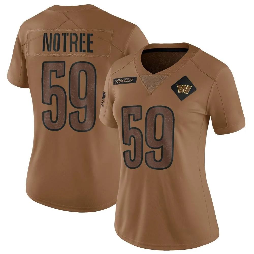 Women's Washington Commanders Bryce Notree Nike 2023 Salute To Service Limited Brown Jersey Women's Washington Commanders Bryce Notree Nike 2023 Salute To Service Limited Brown Jersey