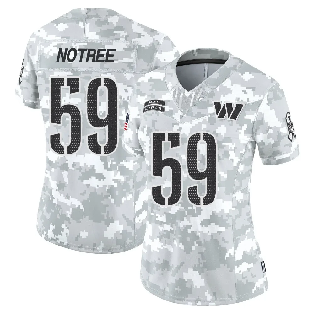 Women's Washington Commanders Bryce Notree Nike 2024 Salute to Service Limited Arctic Camo Jersey Women's Washington Commanders Bryce Notree Nike 2024 Salute to Service Limited Arctic Camo Jersey