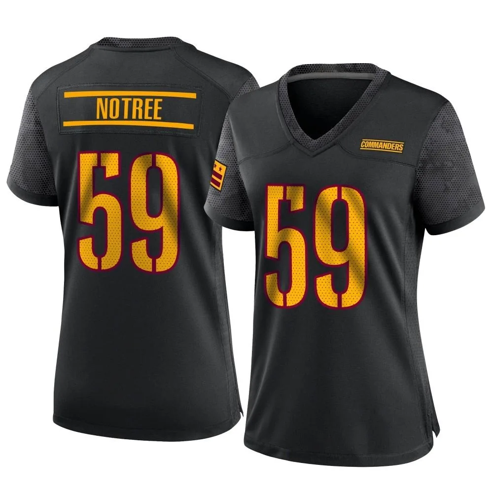 Women's Washington Commanders Bryce Notree Nike Alternate Game Black Jersey Women's Washington Commanders Bryce Notree Nike Alternate Game Black Jersey