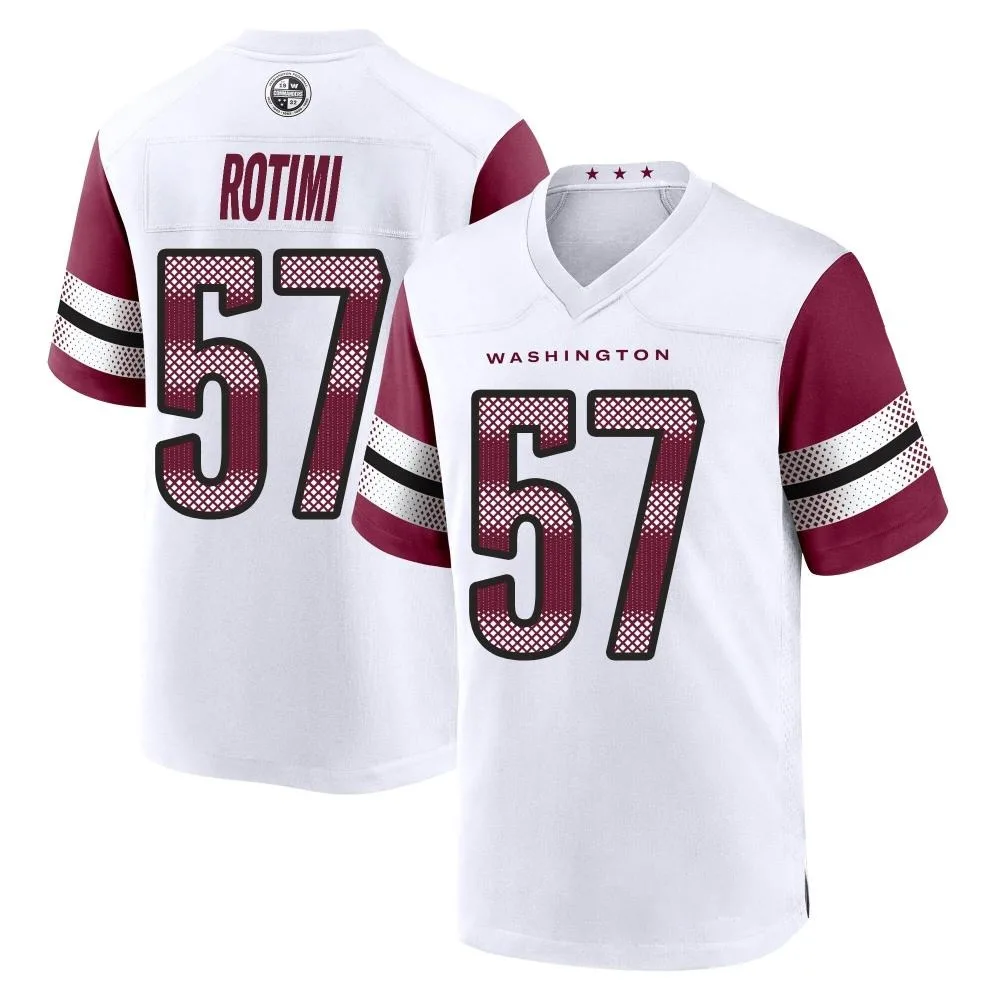 Men's Washington Commanders Bunmi Rotimi Nike Game White Jersey Men's Washington Commanders Bunmi Rotimi Nike Game White Jersey