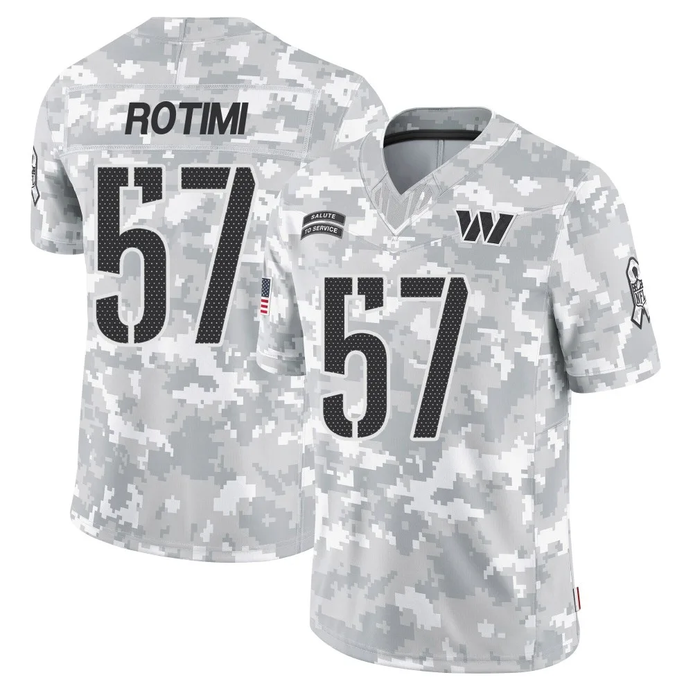Youth Washington Commanders Bunmi Rotimi Nike 2024 Salute to Service Limited Arctic Camo Jersey Youth Washington Commanders Bunmi Rotimi Nike 2024 Salute to Service Limited Arctic Camo Jersey