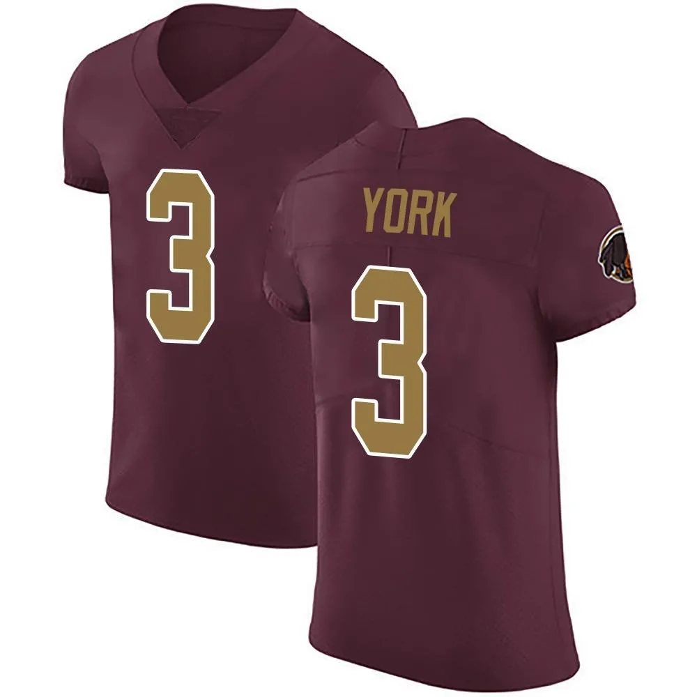 Men's Washington Commanders Cade York Nike Burgundy Alternate Vapor Untouchable Elite Jersey Men's Washington Commanders Cade York Nike Burgundy Alternate Vapor Untouchable Elite Jersey