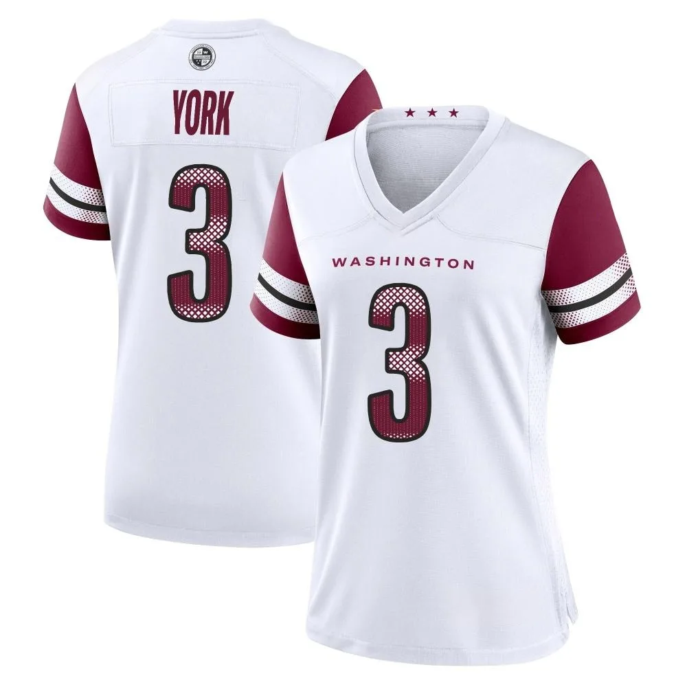 Women's Washington Commanders Cade York Nike Game White Jersey Women's Washington Commanders Cade York Nike Game White Jersey