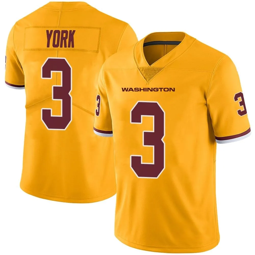 Youth Washington Commanders Cade York Nike Color Rush Limited Gold Jersey Youth Washington Commanders Cade York Nike Color Rush Limited Gold Jersey