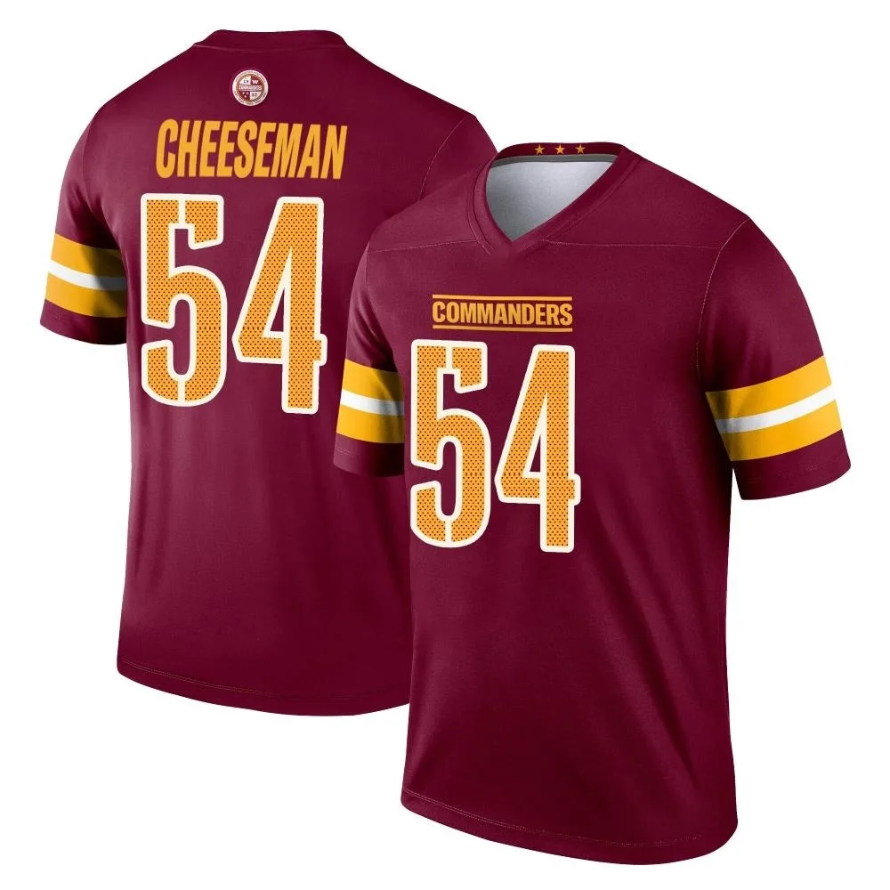 Men's Washington Commanders Camaron Cheeseman Nike Burgundy Legend Jersey Men's Washington Commanders Camaron Cheeseman Nike Burgundy Legend Jersey