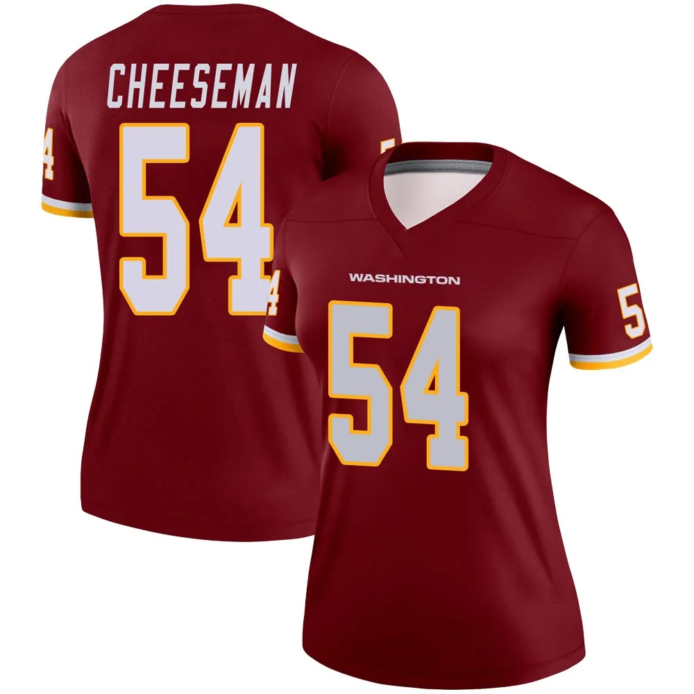 Women's Washington Commanders Camaron Cheeseman Nike Burgundy Legend Jersey Women's Washington Commanders Camaron Cheeseman Nike Burgundy Legend Jersey