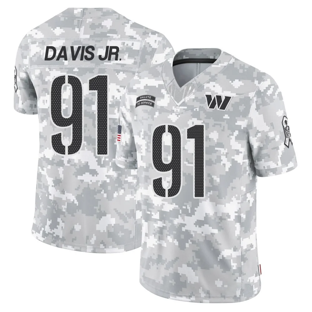 Men's Washington Commanders Carl Davis Jr. Nike 2024 Salute to Service Limited Arctic Camo Jersey Men's Washington Commanders Carl Davis Jr. Nike 2024 Salute to Service Limited Arctic Camo Jersey