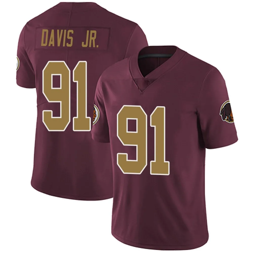 Men's Washington Commanders Carl Davis Jr. Nike Burgundy Alternate Vapor Untouchable Limited Jersey Men's Washington Commanders Carl Davis Jr. Nike Burgundy Alternate Vapor Untouchable Limited Jersey