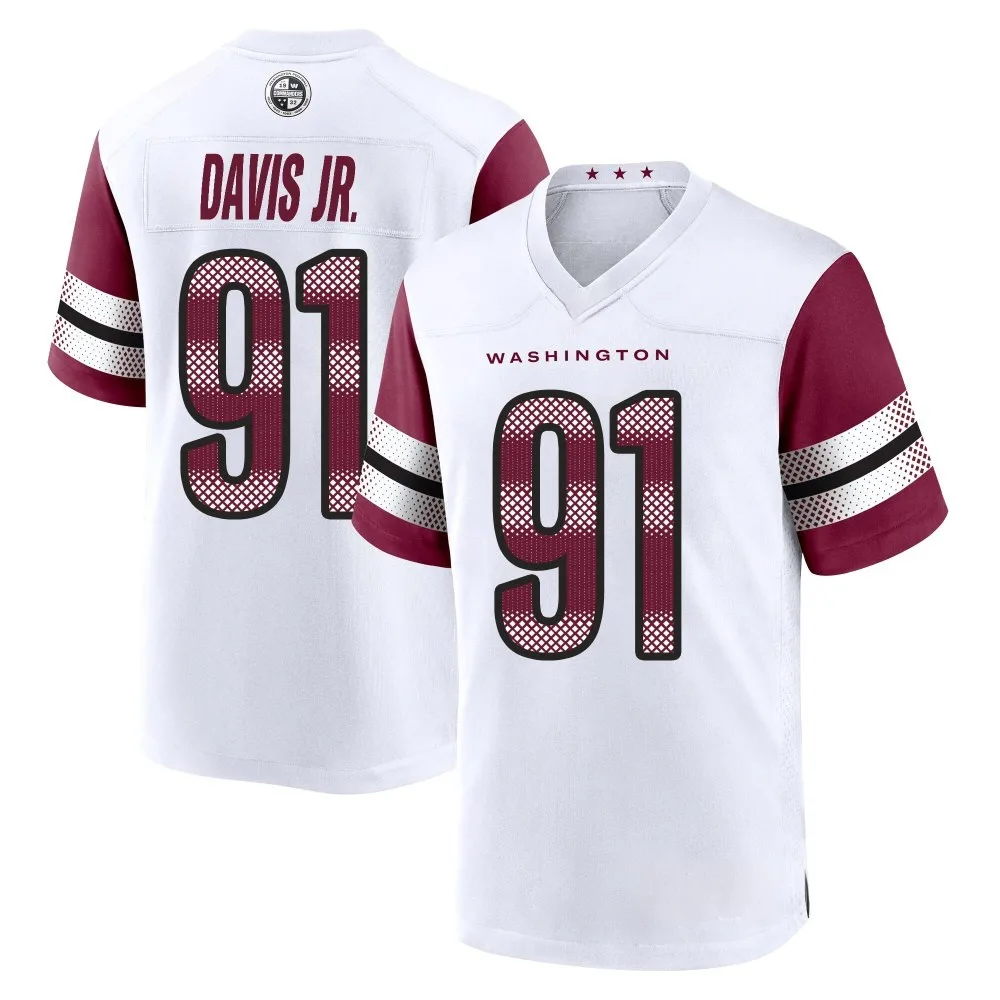 Men's Washington Commanders Carl Davis Jr. Nike Game White Jersey Men's Washington Commanders Carl Davis Jr. Nike Game White Jersey