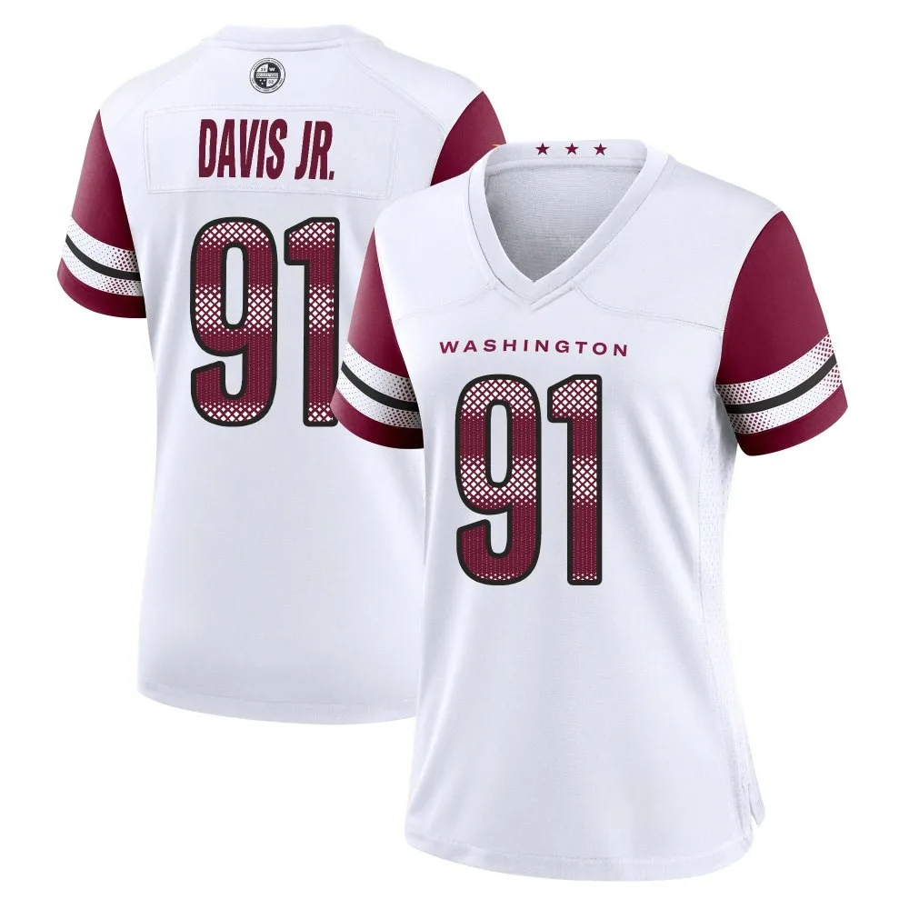 Women's Washington Commanders Carl Davis Jr. Nike Game White Jersey Women's Washington Commanders Carl Davis Jr. Nike Game White Jersey