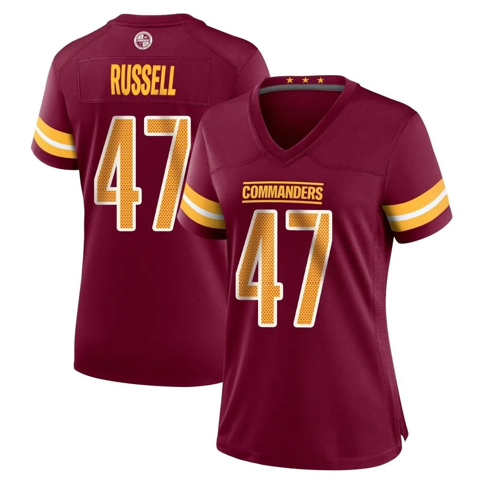 Women's Washington Commanders Chapelle Russell Nike Burgundy Game Jersey Women's Washington Commanders Chapelle Russell Nike Burgundy Game Jersey