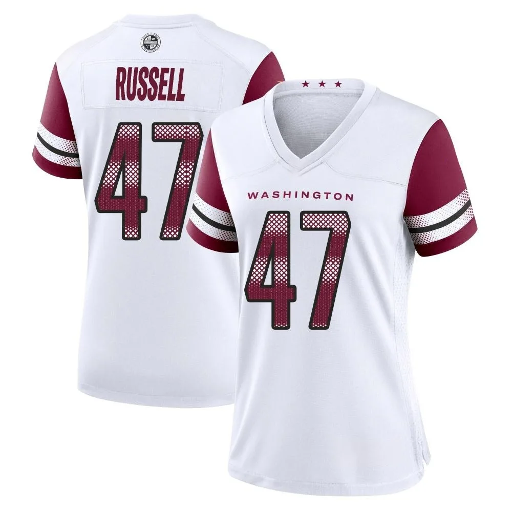 Women's Washington Commanders Chapelle Russell Nike Game White Jersey Women's Washington Commanders Chapelle Russell Nike Game White Jersey