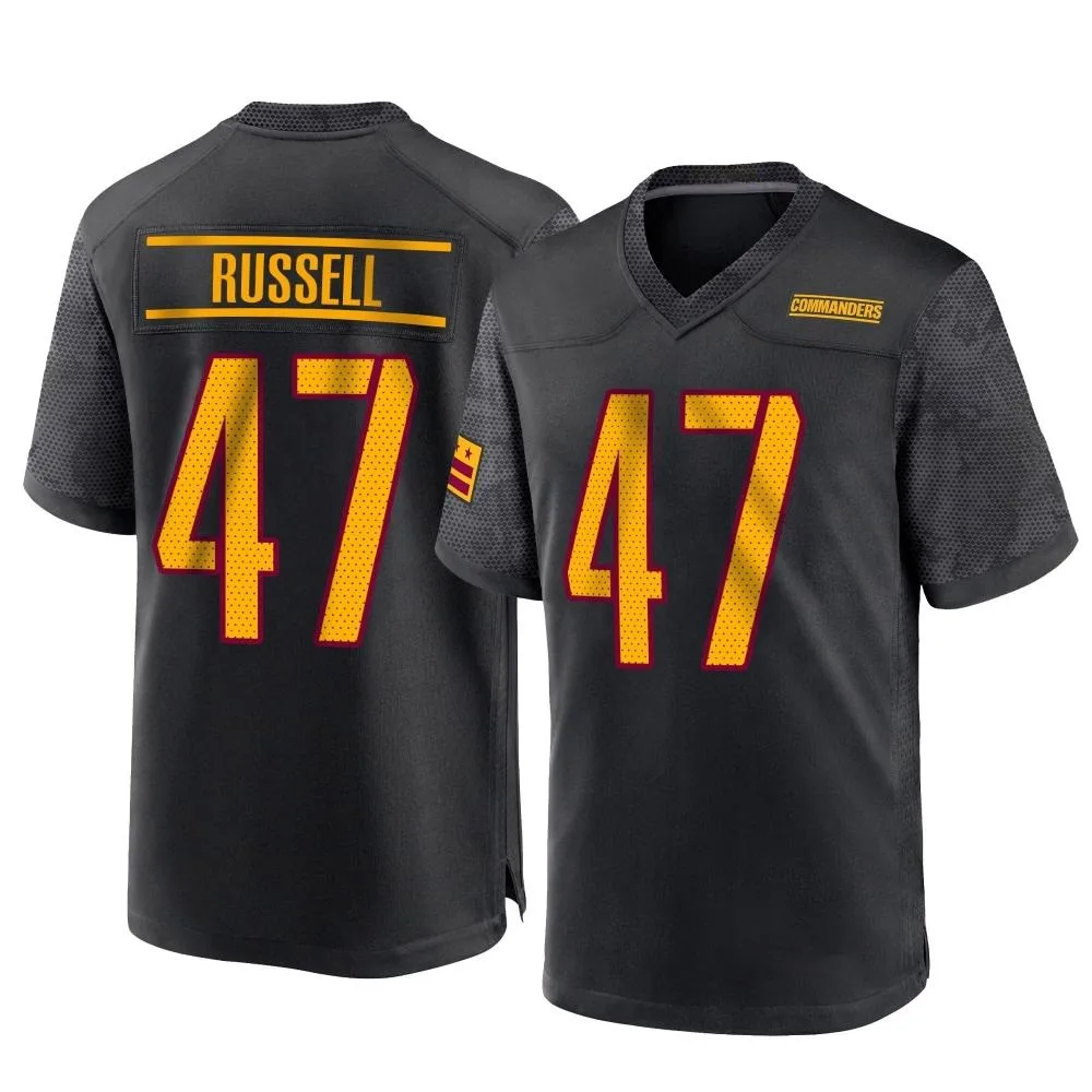 Youth Washington Commanders Chapelle Russell Nike Alternate Game Black Jersey Youth Washington Commanders Chapelle Russell Nike Alternate Game Black Jersey