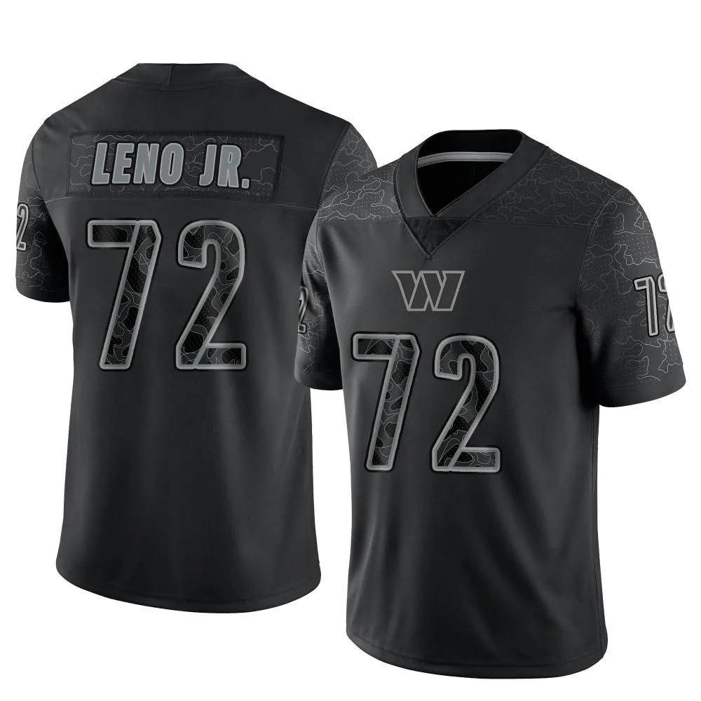 Men's Washington Commanders Charles Leno Jr. Nike Reflective Limited Black Jersey Men's Washington Commanders Charles Leno Jr. Nike Reflective Limited Black Jersey