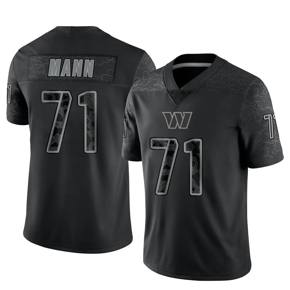 Men's Washington Commanders Charles Mann Nike Reflective Limited Black Jersey Men's Washington Commanders Charles Mann Nike Reflective Limited Black Jersey