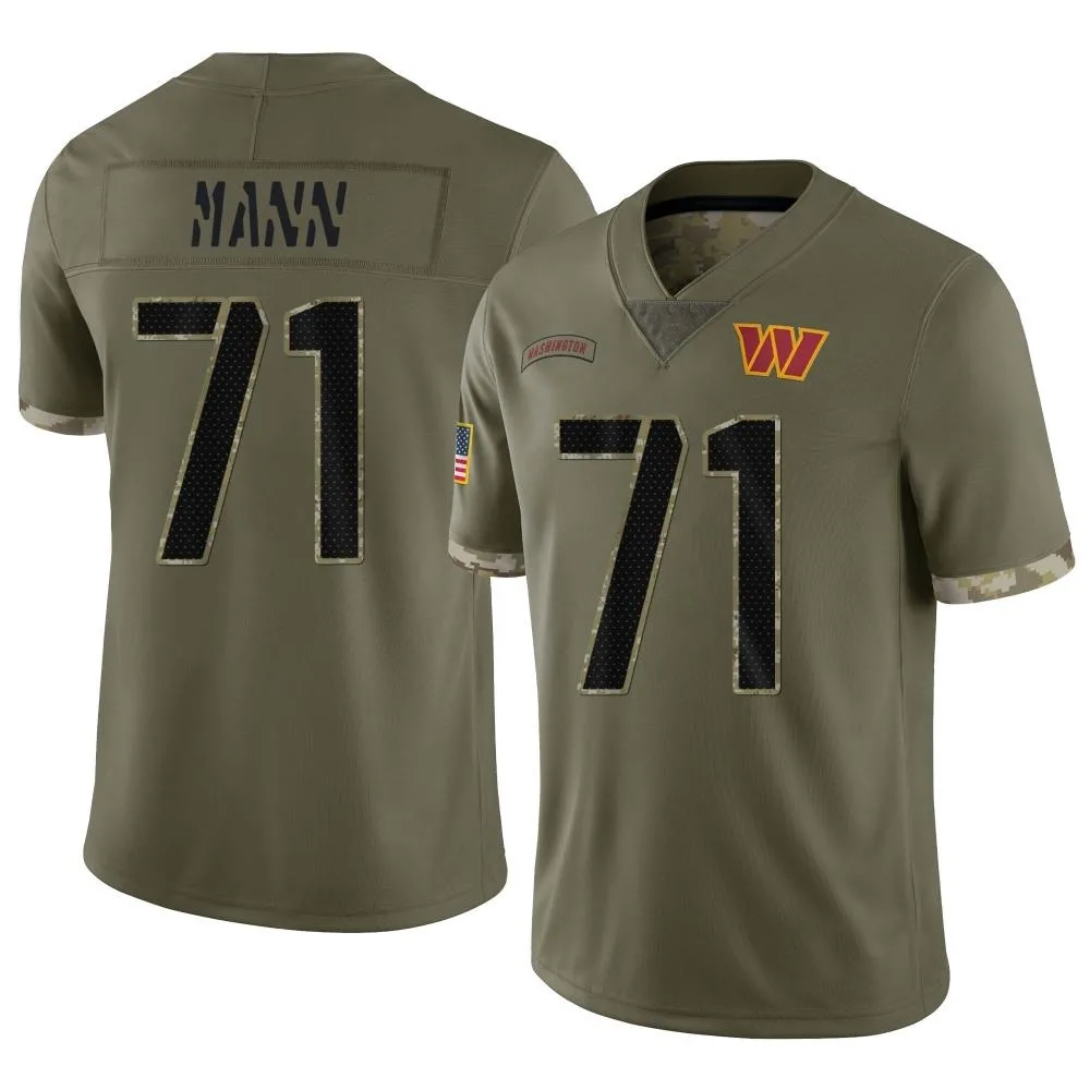 Youth Washington Commanders Charles Mann Nike 2022 Salute To Service Limited Olive Jersey Youth Washington Commanders Charles Mann Nike 2022 Salute To Service Limited Olive Jersey