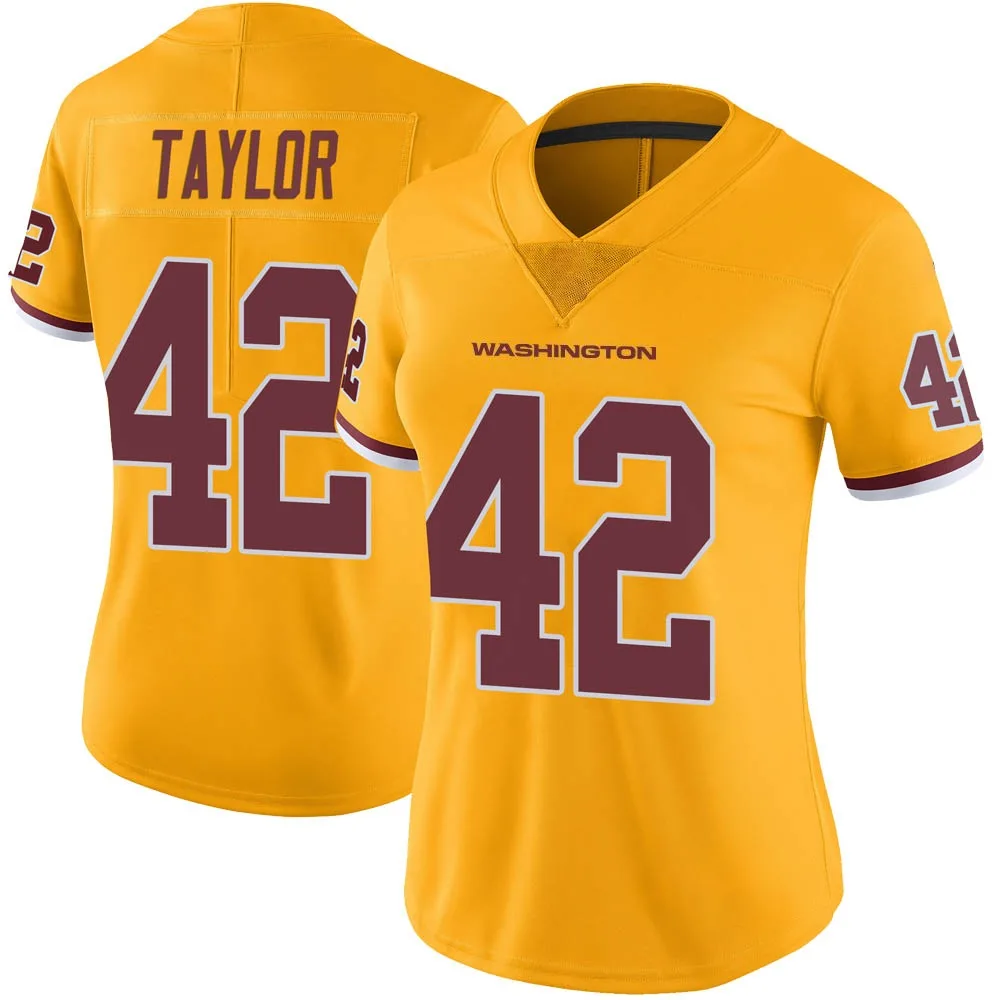Women's Washington Commanders Charley Taylor Nike Color Rush Limited Gold Jersey Women's Washington Commanders Charley Taylor Nike Color Rush Limited Gold Jersey