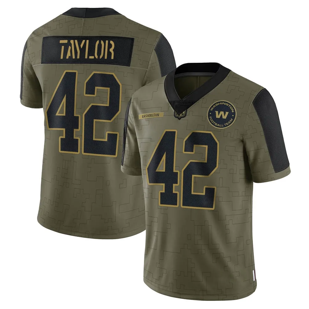 Youth Washington Commanders Charley Taylor Nike 2021 Salute To Service Limited Olive Jersey Youth Washington Commanders Charley Taylor Nike 2021 Salute To Service Limited Olive Jersey