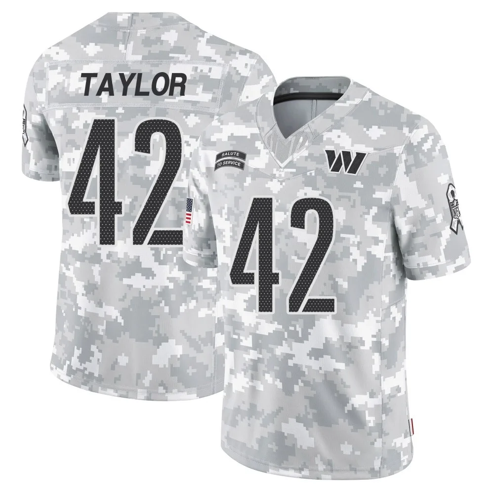 Youth Washington Commanders Charley Taylor Nike 2024 Salute to Service Limited Arctic Camo Jersey Youth Washington Commanders Charley Taylor Nike 2024 Salute to Service Limited Arctic Camo Jersey