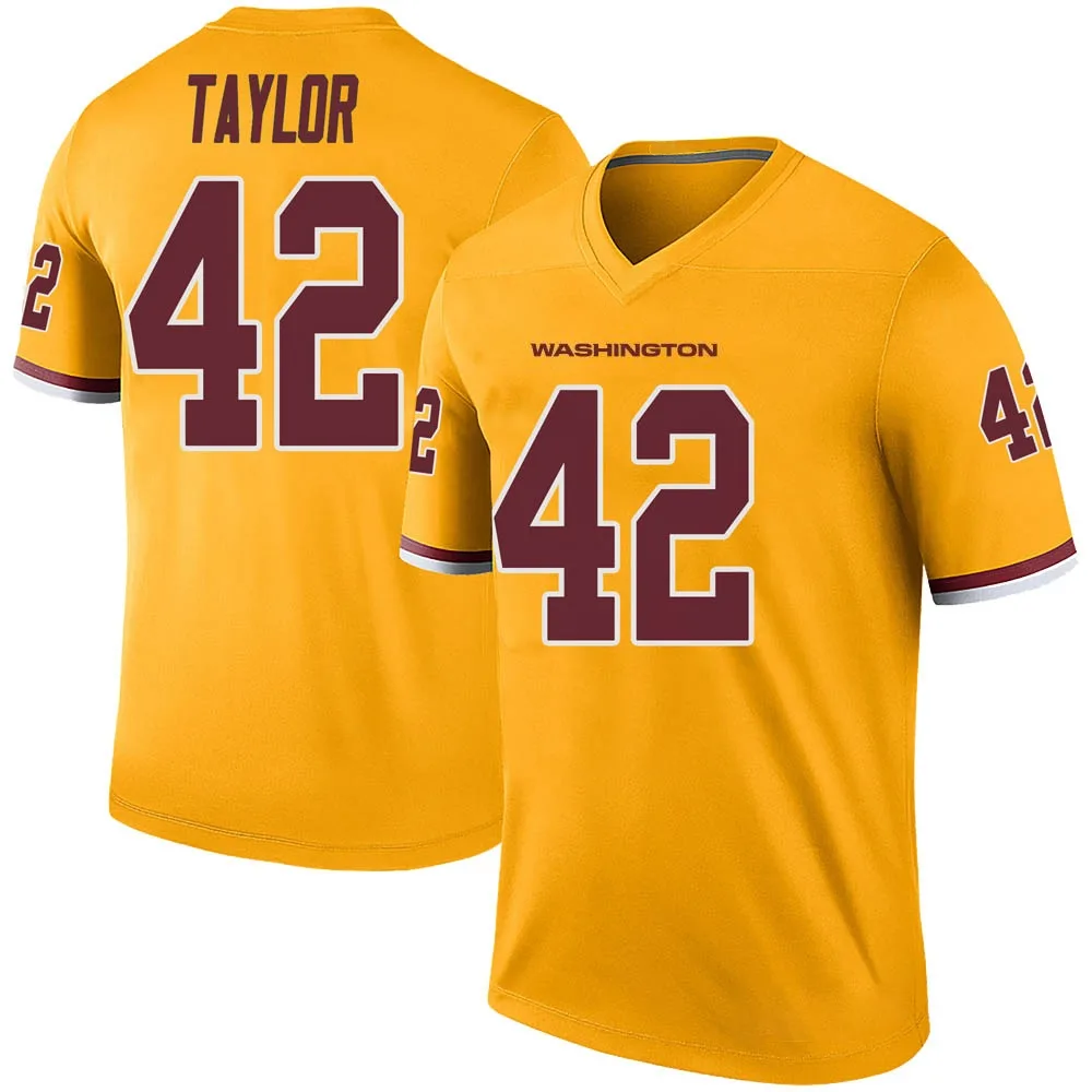 Youth Washington Commanders Charley Taylor Nike Color Rush Legend Gold Jersey