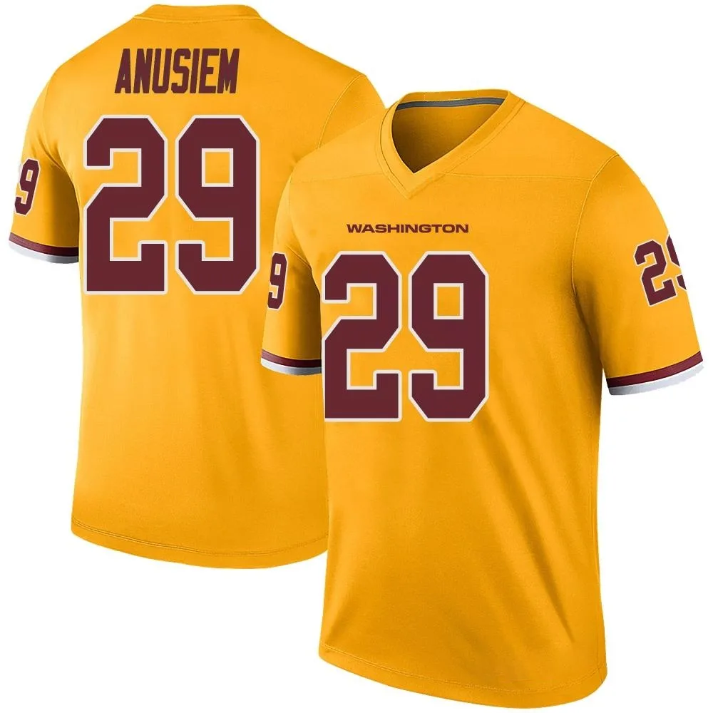Youth Washington Commanders Chigozie Anusiem Nike Color Rush Legend Gold Jersey Youth Washington Commanders Chigozie Anusiem Nike Color Rush Legend Gold Jersey