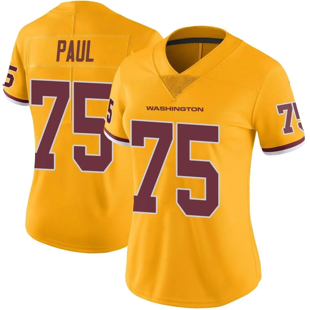 Women's Washington Commanders Chris Paul Nike Color Rush Limited Gold Jersey Women's Washington Commanders Chris Paul Nike Color Rush Limited Gold Jersey