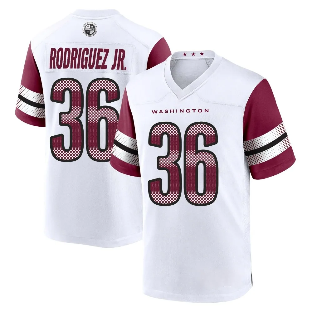 Men's Washington Commanders Chris Rodriguez Jr. Nike Game White Jersey Men's Washington Commanders Chris Rodriguez Jr. Nike Game White Jersey