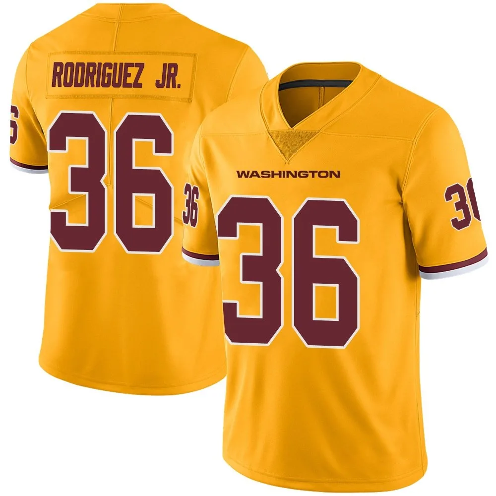 Youth Washington Commanders Chris Rodriguez Jr. Nike Color Rush Limited Gold Jersey Youth Washington Commanders Chris Rodriguez Jr. Nike Color Rush Limited Gold Jersey