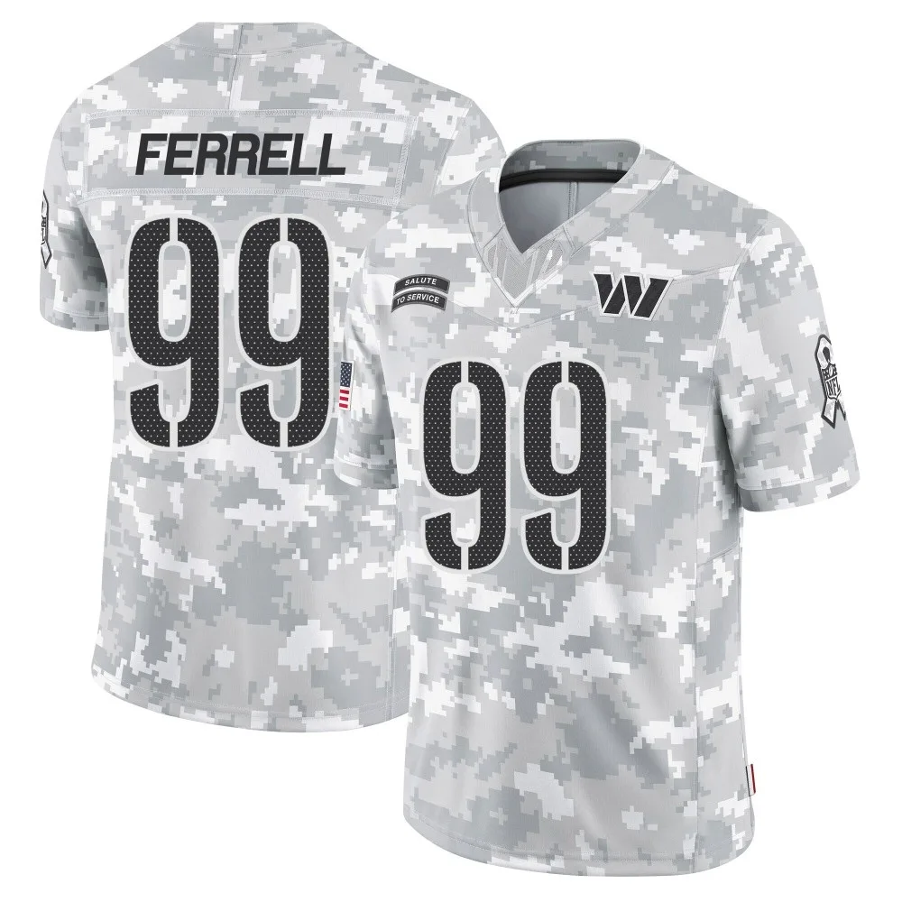 Men's Washington Commanders Clelin Ferrell Nike 2024 Salute to Service Limited Arctic Camo Jersey Men's Washington Commanders Clelin Ferrell Nike 2024 Salute to Service Limited Arctic Camo Jersey