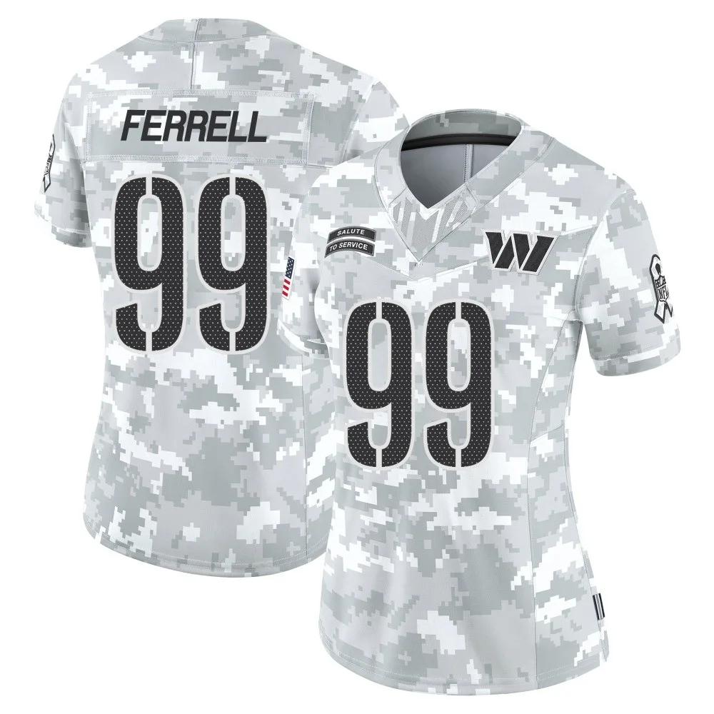 Women's Washington Commanders Clelin Ferrell Nike 2024 Salute to Service Limited Arctic Camo Jersey Women's Washington Commanders Clelin Ferrell Nike 2024 Salute to Service Limited Arctic Camo Jersey