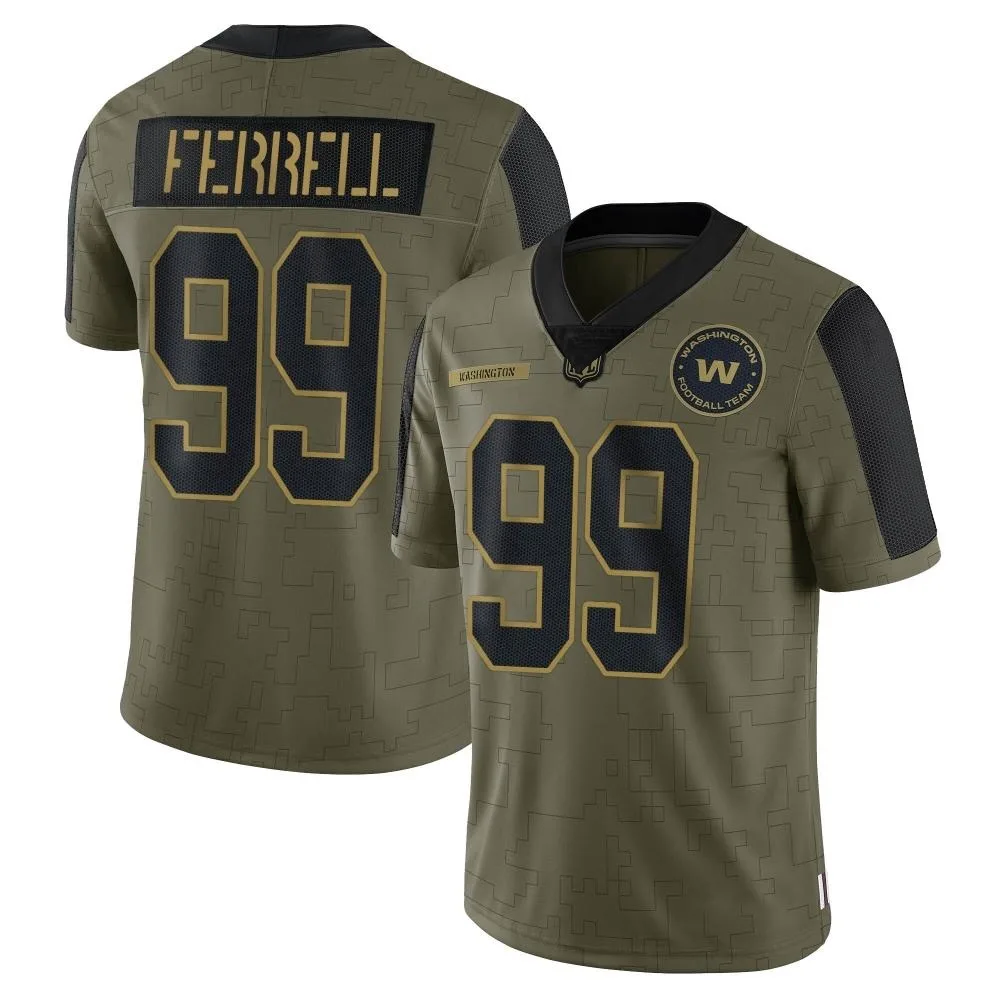 Youth Washington Commanders Clelin Ferrell Nike 2021 Salute To Service Limited Olive Jersey Youth Washington Commanders Clelin Ferrell Nike 2021 Salute To Service Limited Olive Jersey