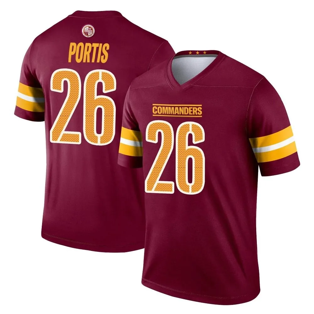 Men's Washington Commanders Clinton Portis Nike Burgundy Legend Jersey Men's Washington Commanders Clinton Portis Nike Burgundy Legend Jersey