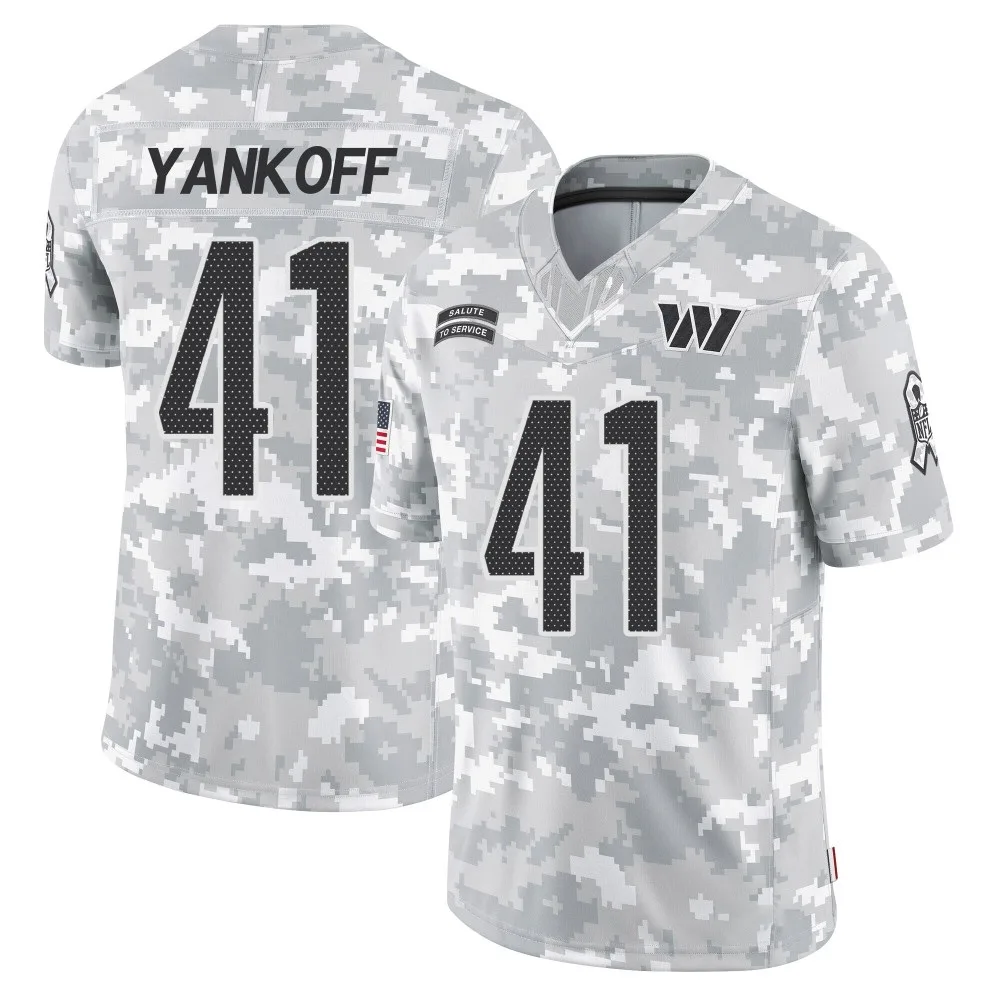 Men's Washington Commanders Colson Yankoff Nike 2024 Salute to Service Limited Arctic Camo Jersey Men's Washington Commanders Colson Yankoff Nike 2024 Salute to Service Limited Arctic Camo Jersey