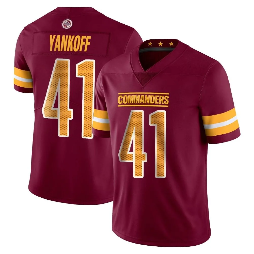 Men's Washington Commanders Colson Yankoff Nike Vapor Burgundy Limited Jersey Men's Washington Commanders Colson Yankoff Nike Vapor Burgundy Limited Jersey