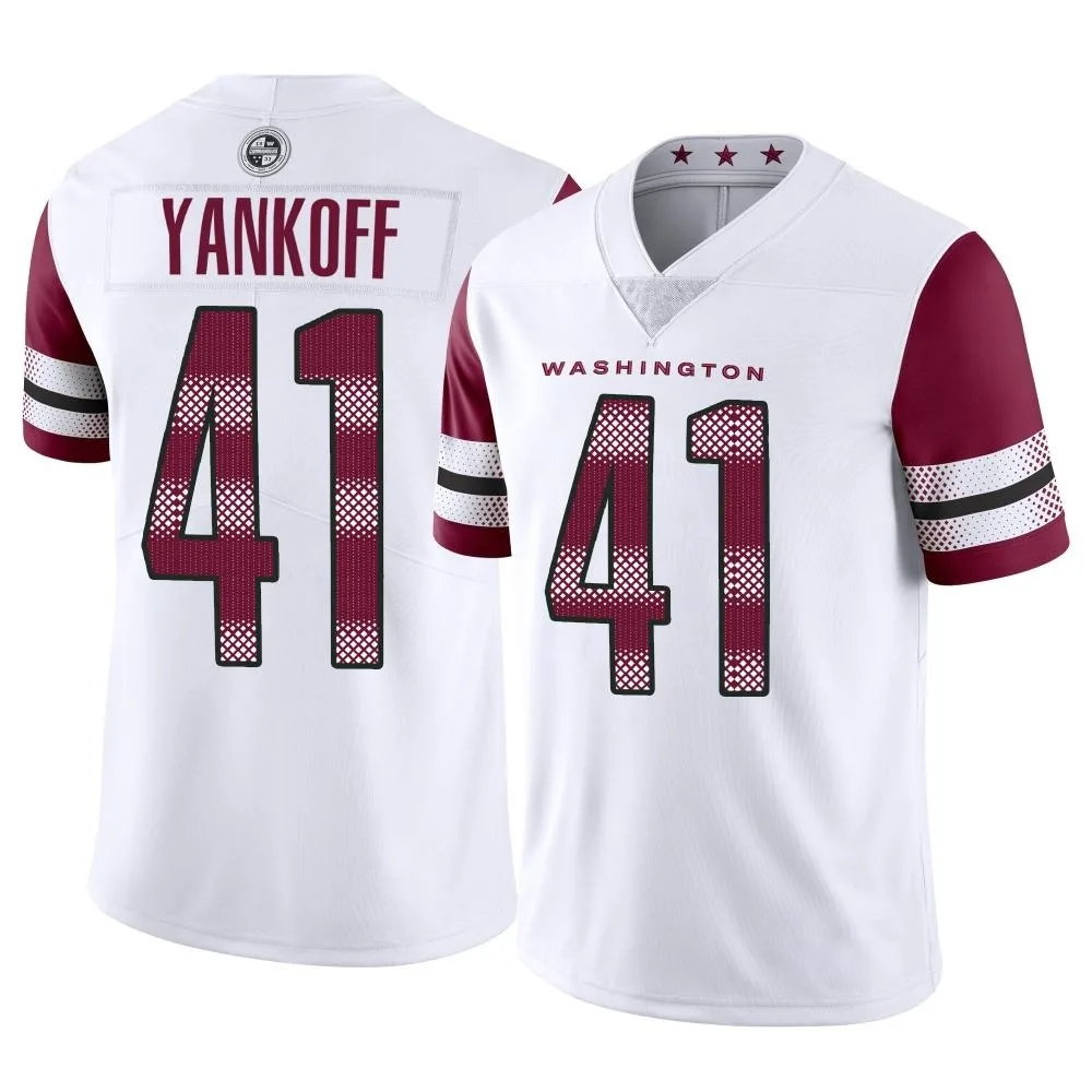Men's Washington Commanders Colson Yankoff Nike Vapor Limited White Jersey Men's Washington Commanders Colson Yankoff Nike Vapor Limited White Jersey