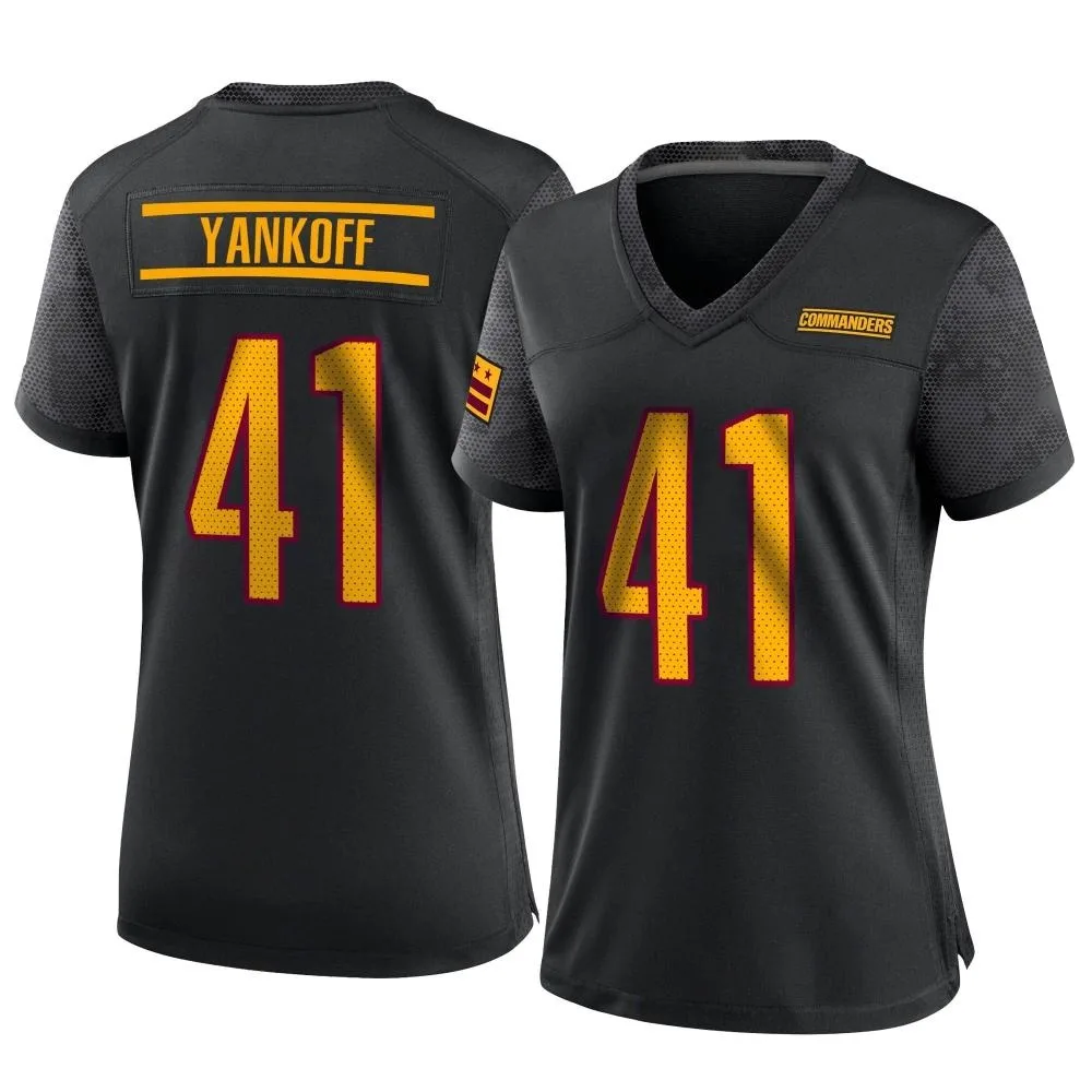 Women's Washington Commanders Colson Yankoff Nike Alternate Game Black Jersey Women's Washington Commanders Colson Yankoff Nike Alternate Game Black Jersey