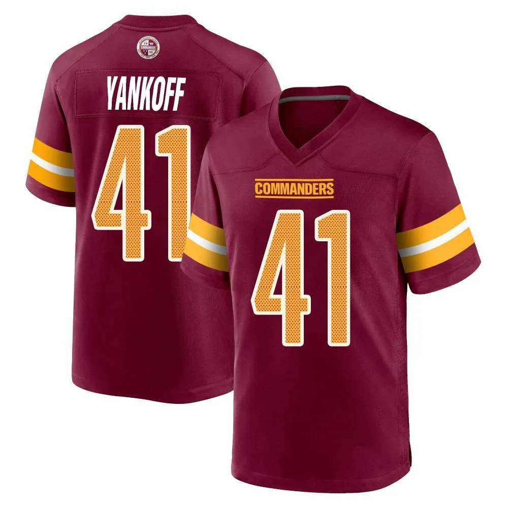 Youth Washington Commanders Colson Yankoff Nike Burgundy Game Jersey Youth Washington Commanders Colson Yankoff Nike Burgundy Game Jersey