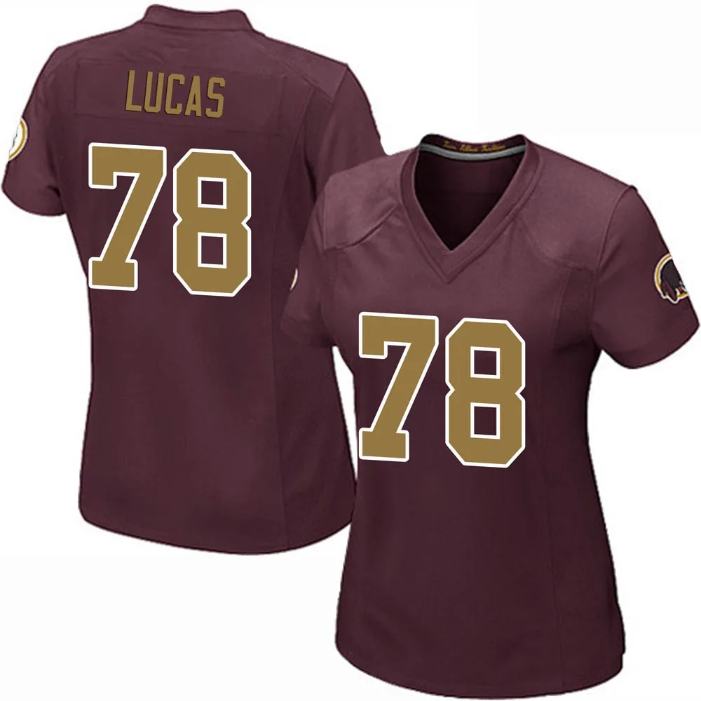 Women's Washington Commanders Cornelius Lucas Nike Burgundy Alternate Game Jersey Women's Washington Commanders Cornelius Lucas Nike Burgundy Alternate Game Jersey