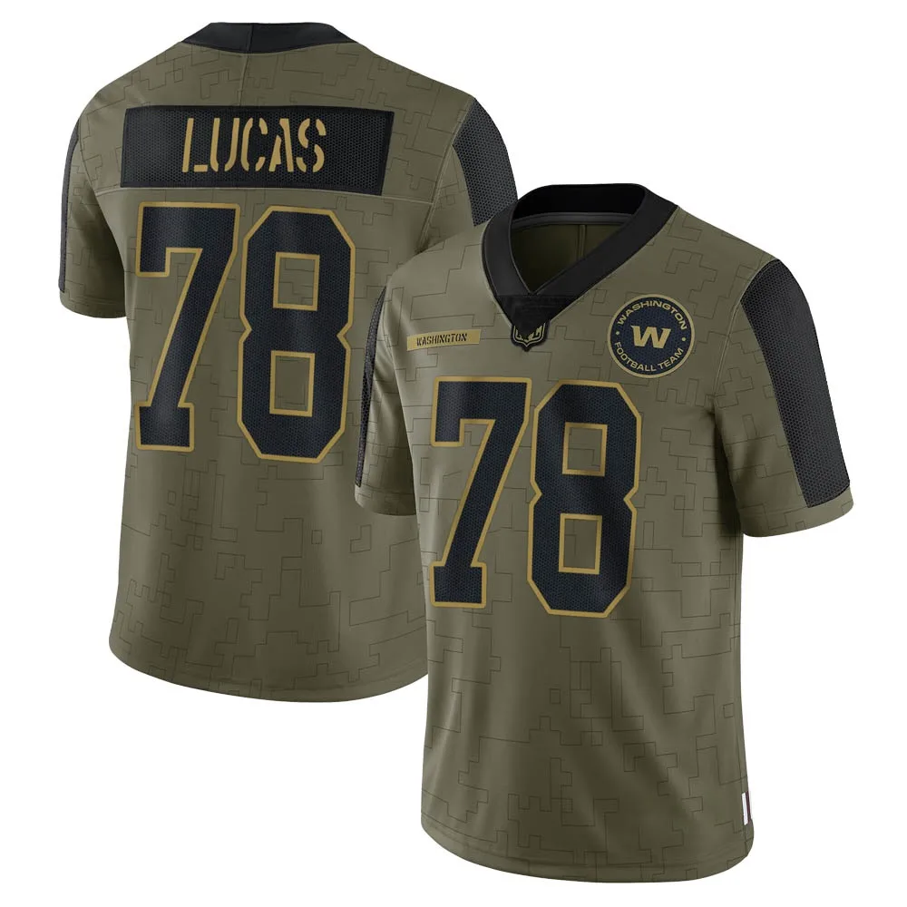 Youth Washington Commanders Cornelius Lucas Nike 2021 Salute To Service Limited Olive Jersey Youth Washington Commanders Cornelius Lucas Nike 2021 Salute To Service Limited Olive Jersey