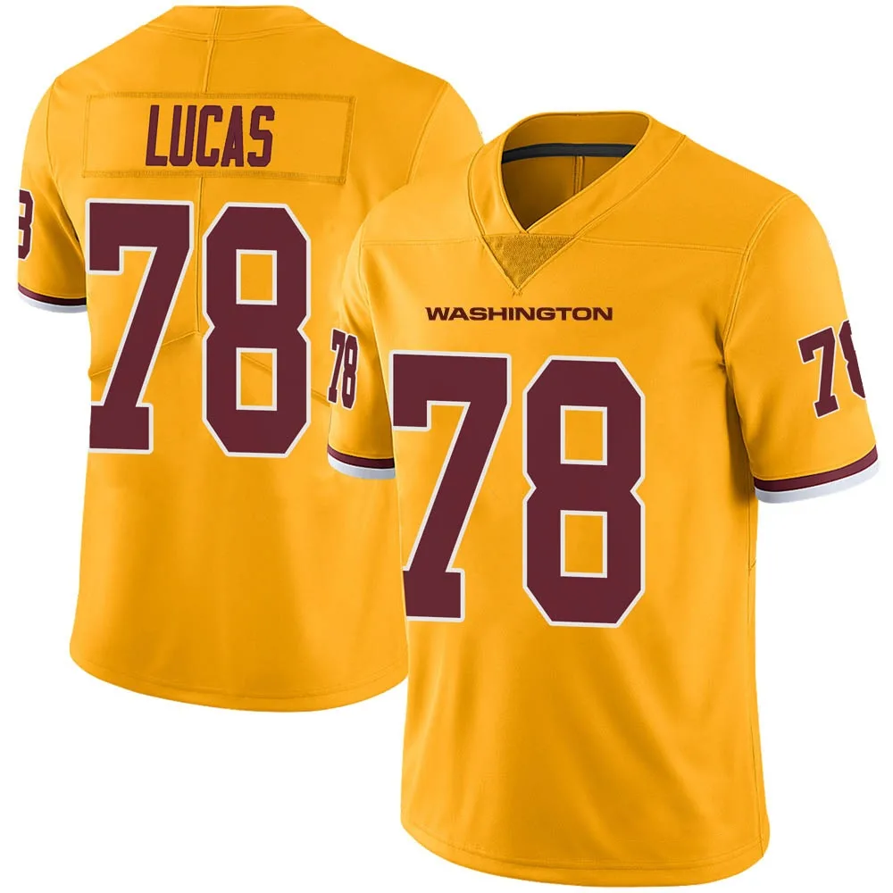 Youth Washington Commanders Cornelius Lucas Nike Color Rush Limited Gold Jersey Youth Washington Commanders Cornelius Lucas Nike Color Rush Limited Gold Jersey