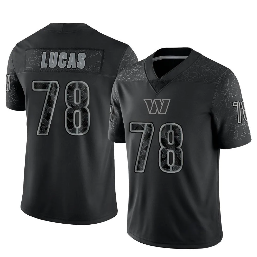 Youth Washington Commanders Cornelius Lucas Nike Reflective Limited Black Jersey Youth Washington Commanders Cornelius Lucas Nike Reflective Limited Black Jersey