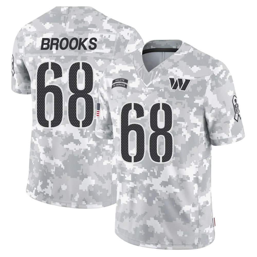 Men's Washington Commanders Curtis Brooks Nike 2024 Salute to Service Limited Arctic Camo Jersey Men's Washington Commanders Curtis Brooks Nike 2024 Salute to Service Limited Arctic Camo Jersey