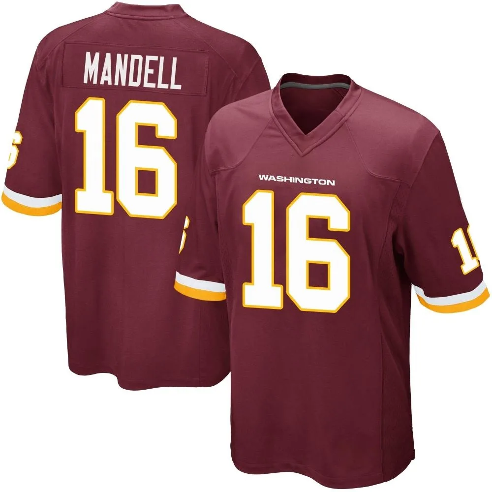 Men's Washington Commanders D'angelo Mandell Nike Burgundy Team Color Game Jersey Men's Washington Commanders D'angelo Mandell Nike Burgundy Team Color Game Jersey