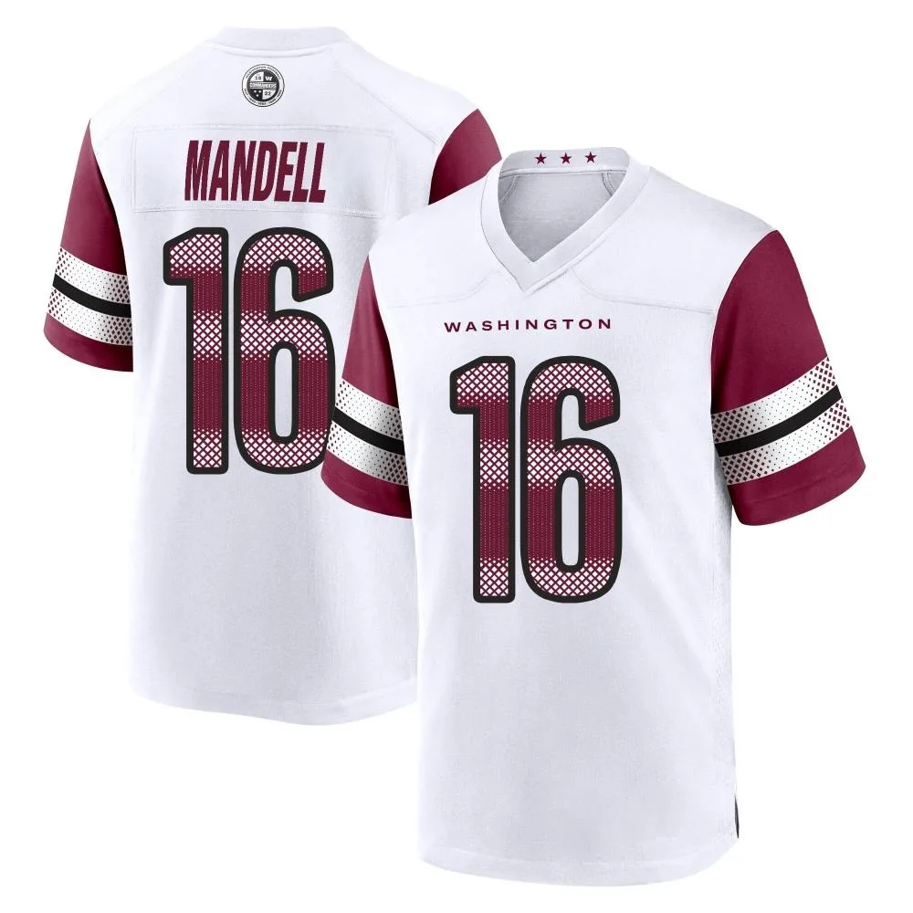 Men's Washington Commanders D'angelo Mandell Nike Game White Jersey Men's Washington Commanders D'angelo Mandell Nike Game White Jersey