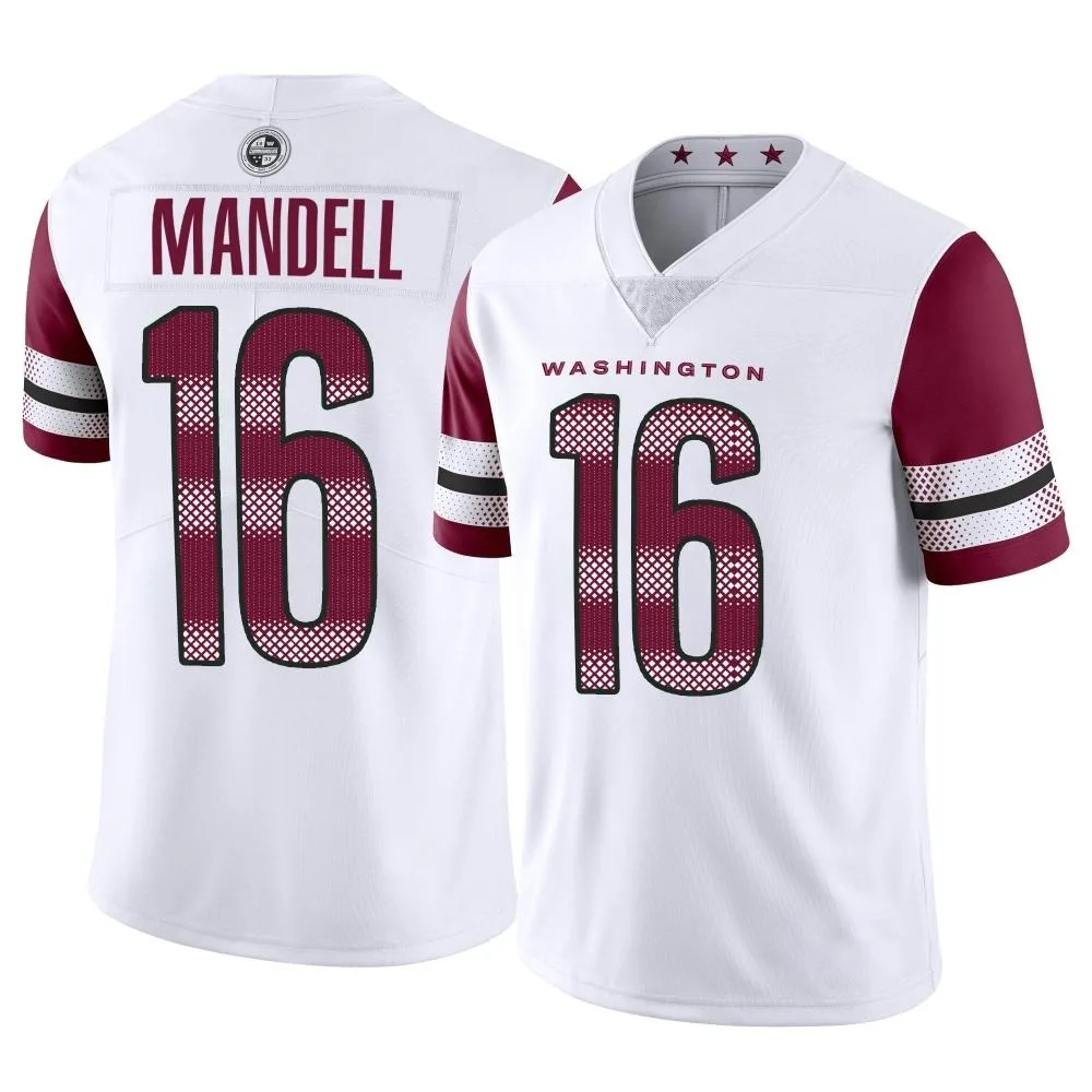 Men's Washington Commanders D'angelo Mandell Nike Vapor Limited White Jersey Men's Washington Commanders D'angelo Mandell Nike Vapor Limited White Jersey