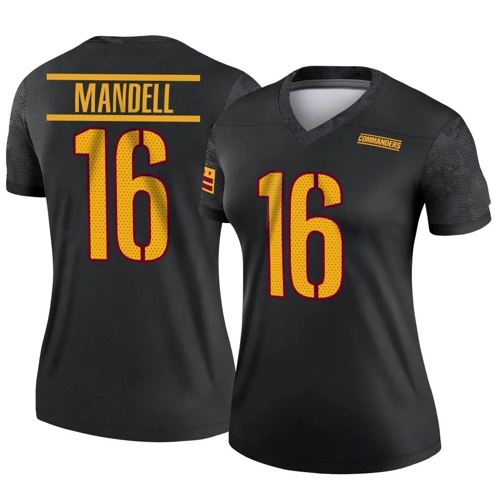 Women's Washington Commanders D'angelo Mandell Nike Alternate Legend Black Jersey Women's Washington Commanders D'angelo Mandell Nike Alternate Legend Black Jersey