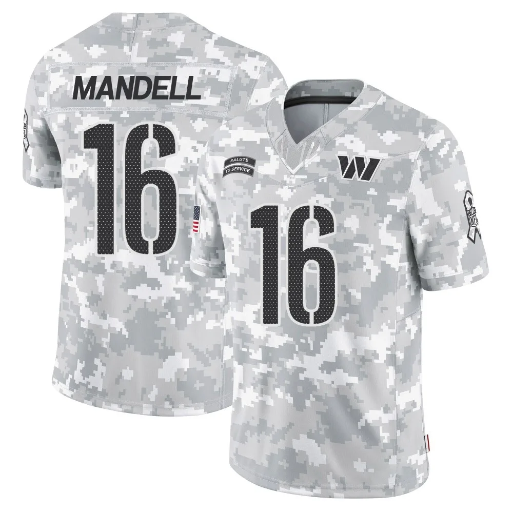 Youth Washington Commanders D'angelo Mandell Nike 2024 Salute to Service Limited Arctic Camo Jersey Youth Washington Commanders D'angelo Mandell Nike 2024 Salute to Service Limited Arctic Camo Jersey