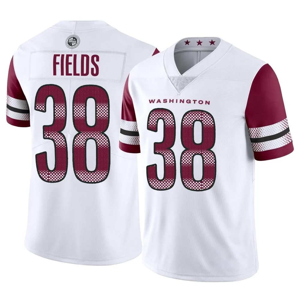 Men's Washington Commanders Damarcus Fields Nike Vapor Limited White Jersey Men's Washington Commanders Damarcus Fields Nike Vapor Limited White Jersey